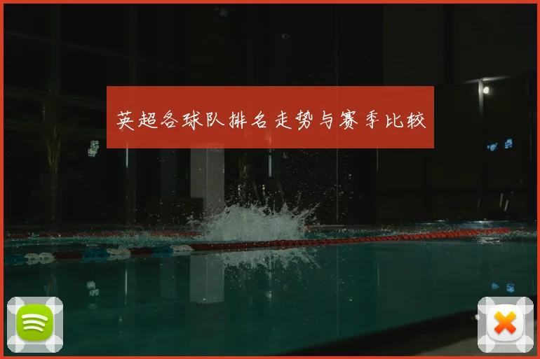 英超各球队排名走势与赛季比较